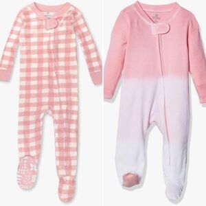 The Honest Company Pink Footie Pajamas